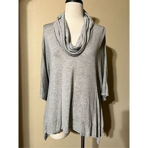 Splendid Oversize Cowl Neck Knit Poncho Style  Shirt Size Medium